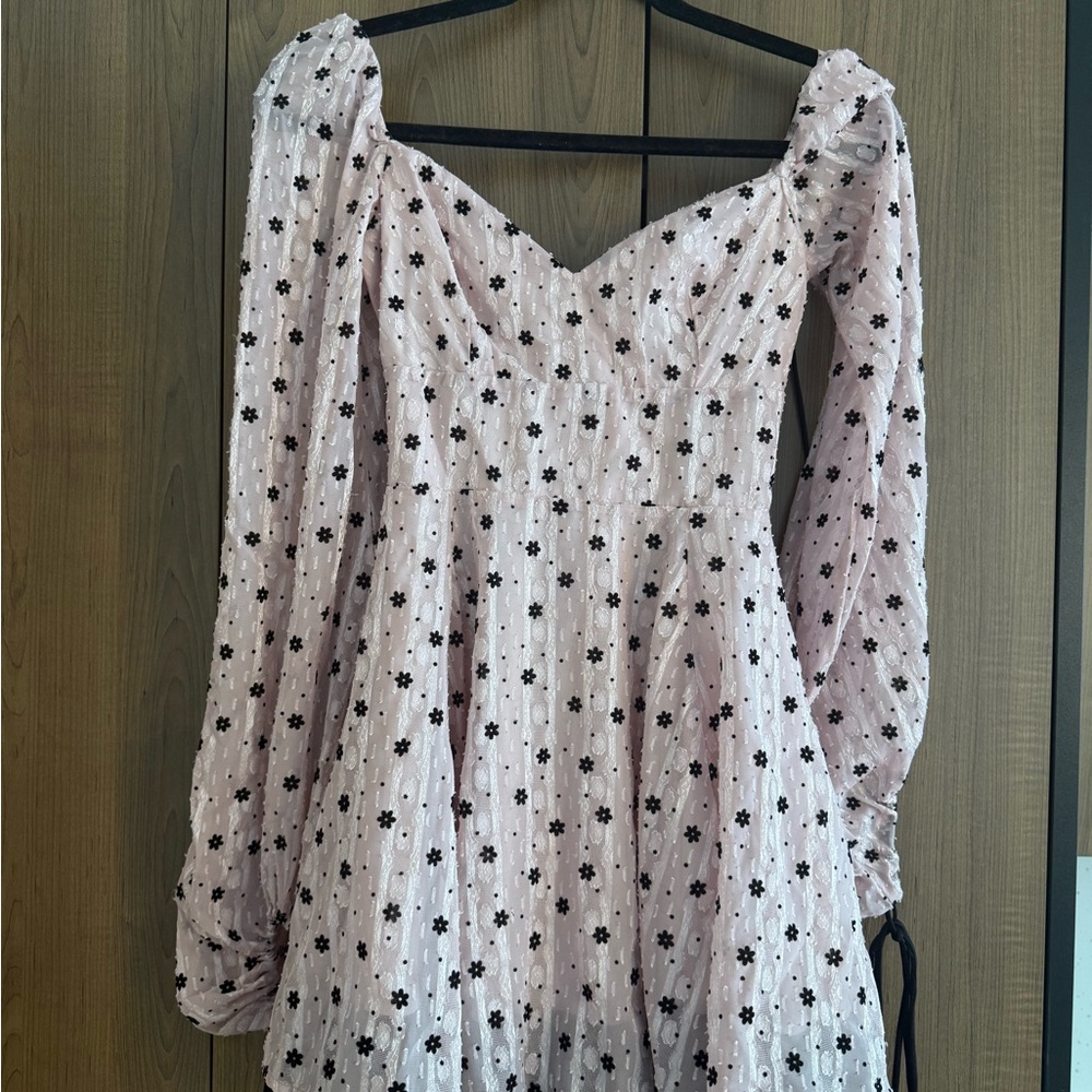 Lucy in the Sky Pink Floral Long Sleeve Dress